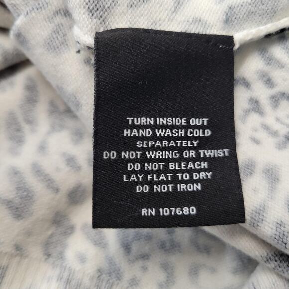 Nue Options Sweater Womens Medium Animal Print Button Cardigan Soft Knit Top - Picture 10 of 12